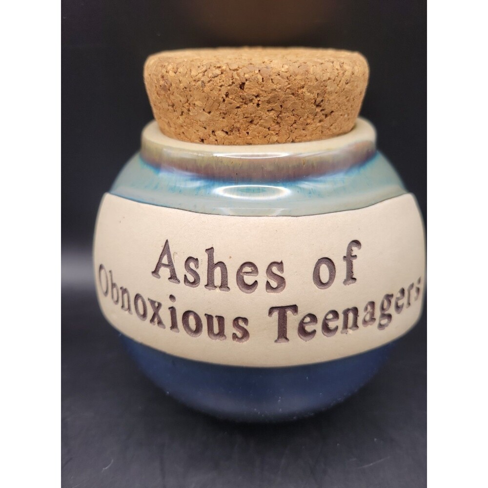 TUMBLEWEED POTTERY | Ashes of Obnoxious Teenagers | Funny Gift Jar 4.5"